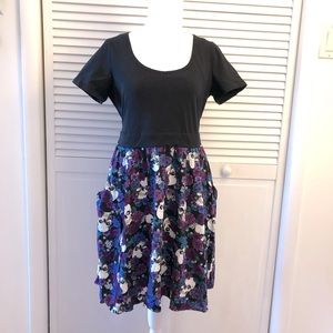 Hot Topic Floral Skull Dress